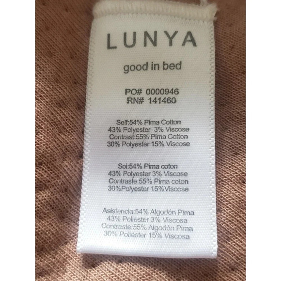 Lunya Shorts Women's Large Tan Restore Double Faced Otium Pima Cotton N… - Picture 8 of 9